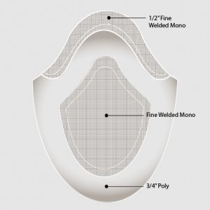 Men’s Custom Hair System Fine Weld Mono with 1 inch poly